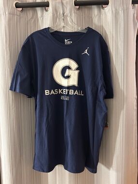 Nike Navy Blue Basketball Georgetown Graphic T-Shirt